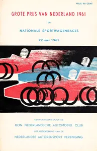 1961-05-22 | Grote Prijs Van Nederland | Zandvoort | Formula 1 Event Artworks | formula 1 event artwork | formula 1 programme cover | formula 1 poster | carsten riede