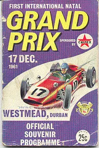 1961-12-17 | Natal Grand Prix | Westmead | Formula 1 Event Artworks | formula 1 event artwork | formula 1 programme cover | formula 1 poster | carsten riede