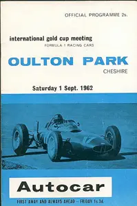 1962-09-01 | International Gold Cup | Oulton Park | Formula 1 Event Artworks | formula 1 event artwork | formula 1 programme cover | formula 1 poster | carsten riede