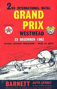 1962-12-22 | Natal Grand Prix | Westmead | Formula 1 Event Artworks | formula 1 event artwork | formula 1 programme cover | formula 1 poster | carsten riede