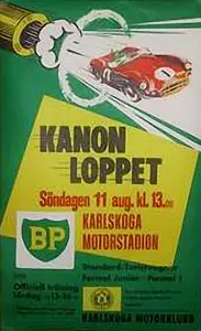 1963-08-11 | Kanonloppet | Karlskoga | Formula 1 Event Artworks | formula 1 event artwork | formula 1 programme cover | formula 1 poster | carsten riede