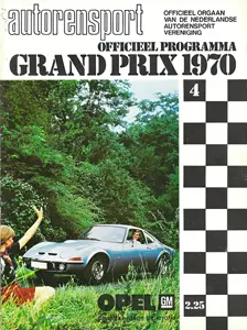 1970-06-21 | Grote Prijs Van Nederland | Zandvoort | Formula 1 Event Artworks | formula 1 event artwork | formula 1 programme cover | formula 1 poster | carsten riede