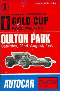 1970-08-22 | International Gold Cup | Oulton Park | Formula 1 Event Artworks | formula 1 event artwork | formula 1 programme cover | formula 1 poster | carsten riede