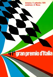 1970-09-06 | Gran Premio D`Italia | Monza | Formula 1 Event Artworks | formula 1 event artwork | formula 1 programme cover | formula 1 poster | carsten riede