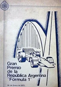 1973-01-28 | Gran Premio De La Republica Argentina | Buenos Aires | Formula 1 Event Artworks | formula 1 event artwork | formula 1 programme cover | formula 1 poster | carsten riede