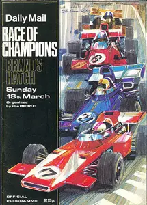 1973-03-18 | Race Of Champions | Brands Hatch | Formula 1 Event Artworks | formula 1 event artwork | formula 1 programme cover | formula 1 poster | carsten riede