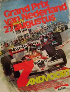 1978-08-27 | Grote Prijs Van Nederland | Zandvoort | Formula 1 Event Artworks | formula 1 event artwork | formula 1 programme cover | formula 1 poster | carsten riede