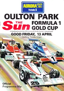1979-04-13 | International Gold Cup | Oulton Park | Formula 1 Event Artworks | formula 1 event artwork | formula 1 programme cover | formula 1 poster | carsten riede