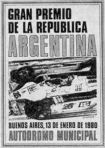 1980-01-13 | Gran Premio De La Republica Argentina | Buenos Aires | Formula 1 Event Artworks | formula 1 event artwork | formula 1 programme cover | formula 1 poster | carsten riede