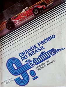 1980-01-27 | Grande Premio Do Brasil | Interlagos | Formula 1 Event Artworks | formula 1 event artwork | formula 1 programme cover | formula 1 poster | carsten riede
