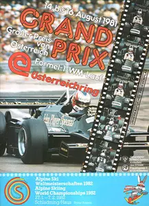1981-08-16 | Grosser Preis von Österreich | Zeltweg | Formula 1 Event Artworks | formula 1 event artwork | formula 1 programme cover | formula 1 poster | carsten riede