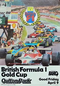 1982-04-09 | International Gold Cup | Oulton Park | Formula 1 Event Artworks | formula 1 event artwork | formula 1 programme cover | formula 1 poster | carsten riede
