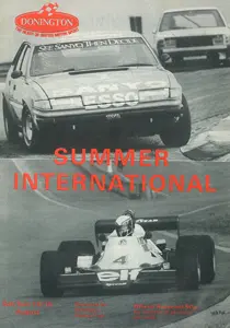 1982-08-15 | Donington Summer International | Donington | Formula 1 Event Artworks | formula 1 event artwork | formula 1 programme cover | formula 1 poster | carsten riede
