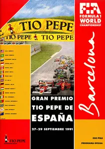 1991-09-29 | Gran Premio De Espana | Barcelona | Formula 1 Event Artworks | formula 1 event artwork | formula 1 programme cover | formula 1 poster | carsten riede