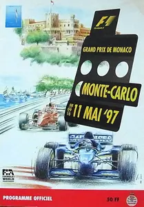 1997-05-11 | Grand Prix De Monaco | Monte Carlo | Formula 1 Event Artworks | formula 1 event artwork | formula 1 programme cover | formula 1 poster | carsten riede