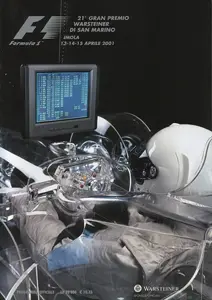 2001-04-15 | Gran Premio Di San Marino | Imola | Formula 1 Event Artworks | formula 1 event artwork | formula 1 programme cover | formula 1 poster | carsten riede
