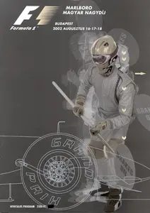 2002-08-18 | Magyar Nagydij | Budapest | Formula 1 Event Artworks | formula 1 event artwork | formula 1 programme cover | formula 1 poster | carsten riede