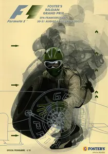 2002-09-01 | Grand Prix De Belgique | Spa-Francorchamps | Formula 1 Event Artworks | formula 1 event artwork | formula 1 programme cover | formula 1 poster | carsten riede