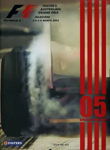 2005-03-06 | Australian Grand Prix | Melbourne | Formula 1 Event Artworks | formula 1 event artwork | formula 1 programme cover | formula 1 poster | carsten riede