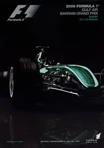 2006-03-12 | Bahrain Grand Prix | Sakhir | Formula 1 Event Artworks | formula 1 event artwork | formula 1 programme cover | formula 1 poster | carsten riede