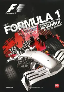 2007-08-26 | Turkish Grand Prix | Istanbul | Formula 1 Event Artworks | formula 1 event artwork | formula 1 programme cover | formula 1 poster | carsten riede