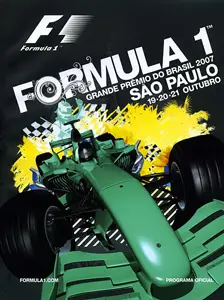2007-10-21 | Grande Premio Do Brasil | Interlagos | Formula 1 Event Artworks | formula 1 event artwork | formula 1 programme cover | formula 1 poster | carsten riede