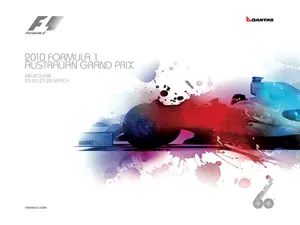 2010-03-28 | Australian Grand Prix | Melbourne | Formula 1 Event Artworks | formula 1 event artwork | formula 1 programme cover | formula 1 poster | carsten riede