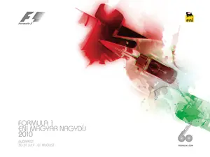 2010-08-01 | Magyar Nagydij | Budapest | Formula 1 Event Artworks | formula 1 event artwork | formula 1 programme cover | formula 1 poster | carsten riede