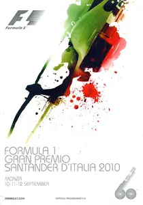 2010-09-12 | Gran Premio D`Italia | Monza | Formula 1 Event Artworks | formula 1 event artwork | formula 1 programme cover | formula 1 poster | carsten riede
