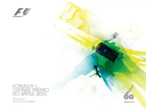 2010-11-07 | Grande Premio Do Brasil | Interlagos | Formula 1 Event Artworks | formula 1 event artwork | formula 1 programme cover | formula 1 poster | carsten riede
