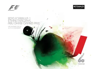 2010-11-14 | Abu Dhabi Grand Prix | Abu Dhabi | Formula 1 Event Artworks | formula 1 event artwork | formula 1 programme cover | formula 1 poster | carsten riede