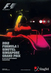 2012-09-23 | Singapore Grand Prix | Singapore | Formula 1 Event Artworks | formula 1 event artwork | formula 1 programme cover | formula 1 poster | carsten riede