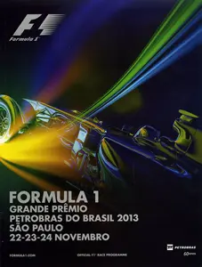 2013-11-24 | Grande Premio Do Brasil | Interlagos | Formula 1 Event Artworks | formula 1 event artwork | formula 1 programme cover | formula 1 poster | carsten riede