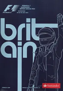 2014-07-06 | British Grand Prix | Silverstone | Formula 1 Event Artworks | formula 1 event artwork | formula 1 programme cover | formula 1 poster | carsten riede