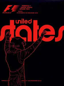 2014-11-02 | United States Grand Prix | Austin | Formula 1 Event Artworks | formula 1 event artwork | formula 1 programme cover | formula 1 poster | carsten riede