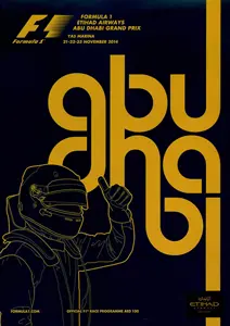 2014-11-23 | Abu Dhabi Grand Prix | Abu Dhabi | Formula 1 Event Artworks | formula 1 event artwork | formula 1 programme cover | formula 1 poster | carsten riede