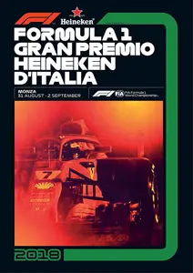 2018-09-02 | Gran Premio D`Italia | Monza | Formula 1 Event Artworks | formula 1 event artwork | formula 1 programme cover | formula 1 poster | carsten riede