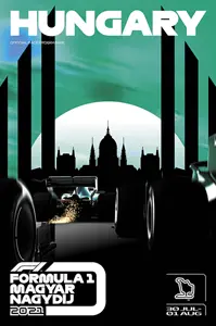 2021-08-01 | Magyar Nagydij | Budapest | Formula 1 Event Artworks | formula 1 event artwork | formula 1 programme cover | formula 1 poster | carsten riede