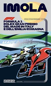 2022-04-24 | Gran Premio Del Made In Italy E Dell`Emilia-Romagna | Imola | Formula 1 Event Artworks | formula 1 event artwork | formula 1 programme cover | formula 1 poster | carsten riede