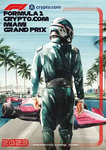2023-05-07 | Miami Grand Prix | Miami | Formula 1 Event Artworks | formula 1 event artwork | formula 1 programme cover | formula 1 poster | carsten riede