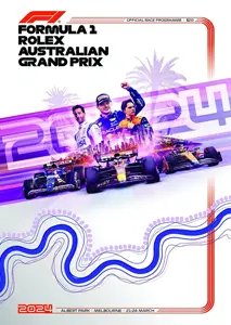 2024-03-24 | Australian Grand Prix | Melbourne | Formula 1 Event Artworks | formula 1 event artwork | formula 1 programme cover | formula 1 poster | carsten riede