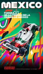 2024-10-27 | Gran Premio De La Ciudad De Mexico | Mexico | Formula 1 Event Artworks | formula 1 event artwork | formula 1 programme cover | formula 1 poster | carsten riede