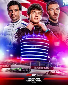 2025-04-13 | Bahrain Grand Prix | Sakhir | Formula 1 Event Artworks | formula 1 event artwork | formula 1 programme cover | formula 1 poster | carsten riede