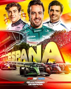 2025-06-01 | Gran Premio De Espana | Barcelona | Formula 1 Event Artworks | formula 1 event artwork | formula 1 programme cover | formula 1 poster | carsten riede