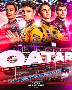 2025-11-30 | Qatar Grand Prix | Lusail | Formula 1 Event Artworks | formula 1 event artwork | formula 1 programme cover | formula 1 poster | carsten riede