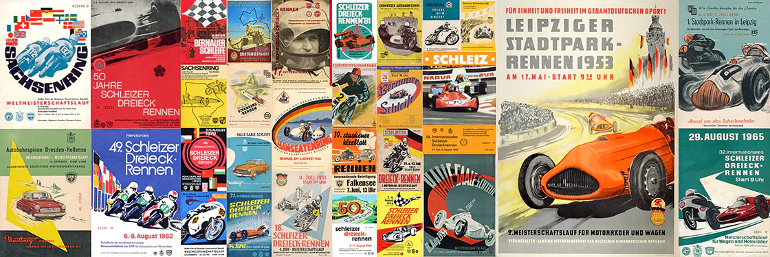 DDR-Rennplakate | gdr event artwork | gdr programme cover |  gdr poster | carsten riede